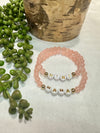 Mama & Mini Rose Quartz Bracelet